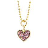 Tiny Treats & Zomi Gems Sparkle Heart Charm Necklace