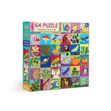eeBoo Portraits of Nature 64pc Puzzle