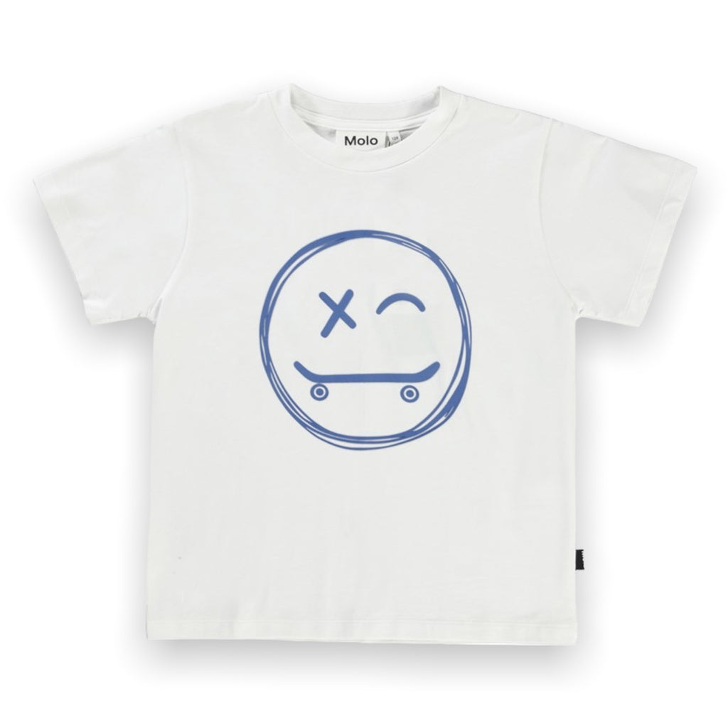Molo Boys Roxo s/s Tee Shirt w/ Graphic ~ White