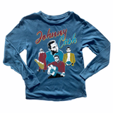 Rowdy Sprout Johnny Cash l/s Tee ~ Totally Teal