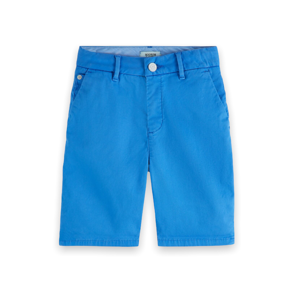 Scotch Shrunk Boys Garment Dyed Chino Shorts ~ Azure