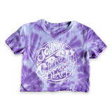 Rowdy Sprout Girls Not Quite Crop s/s Tie Dye Tee ~ Johnny Cash