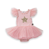 Petite Hailey Baby Sparkle Tutu Onesie ~ Pink
