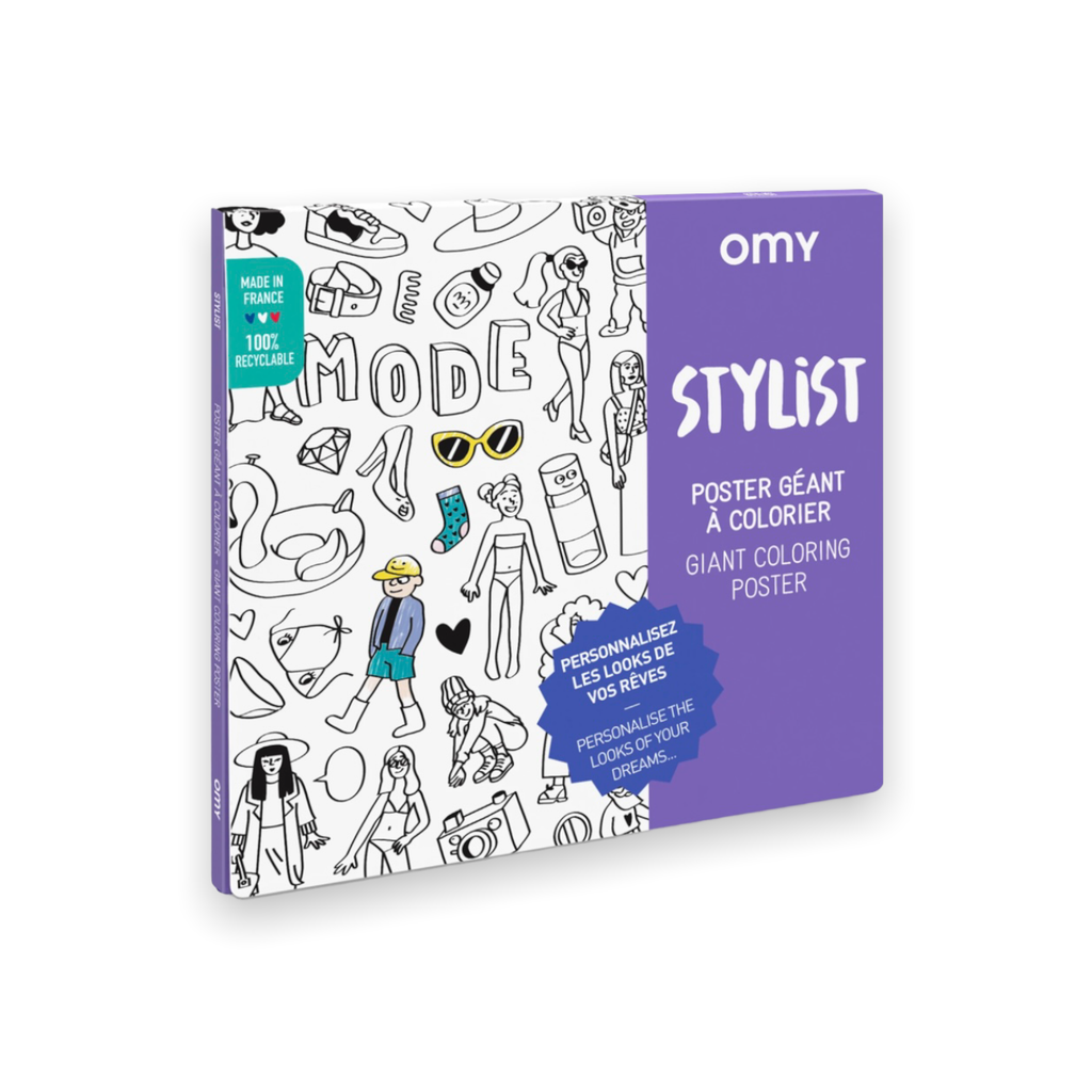 Omy Giant Coloring Poster ~ Fashion Stylist