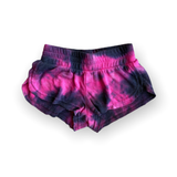 Rowdy Sprout Girls Terry Tie Dye Shorts ~ Pink Spark