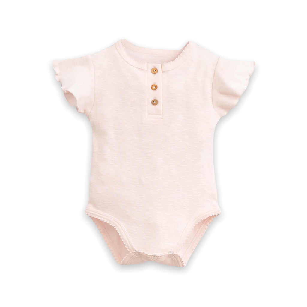 Play Up Baby Girl Frilled Bodysuit Onesie ~ Pink