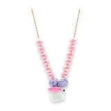 Bottleblond Pastel Bunny Necklace ~ Pink/Lavender