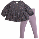 Play Up Girls Printed Jersey Tunic and Lavender Leggings 2pc Set