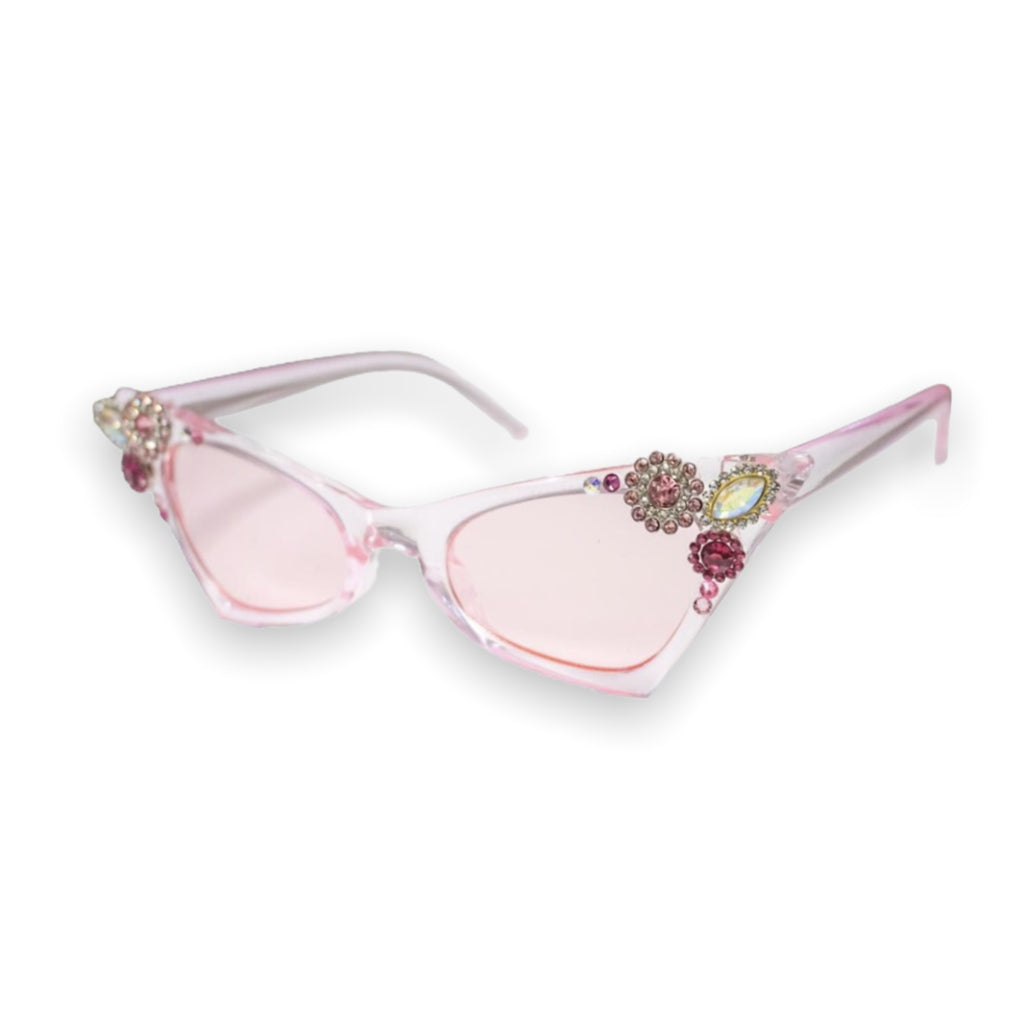 Bari Lynn Retro Jeweled Sunglasses