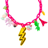 Sadie's Moon Charm-Tastic Charm Necklace ~ Lightening Bolt