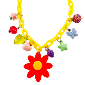 Sadie's Moon Charm-Tastic Charm Necklace ~ Flower
