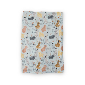 Loulou Lollipop Muslin Swaddle ~ Honey Puppies