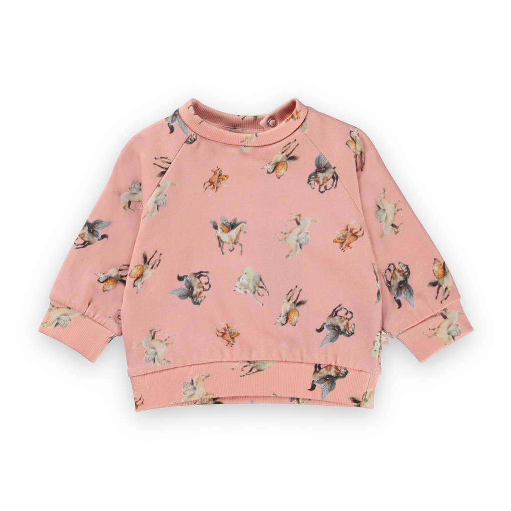 Molo Baby Dicte Sweatshirt & Sona Sweatpants Set ~ Fairy Horses Mini