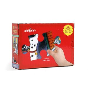 eeBoo Red Fire Truck 20pc Puzzle