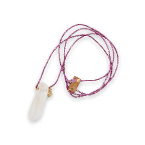 Atsuyo et Akiko Hamsa Crystal Necklace