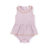 Tun Tun Camila Ribbed Ruffle Skirted Onesie ~ Lilac