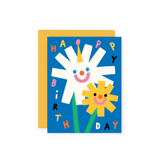 Wrap Happy Birthday Flowers Birthday Card