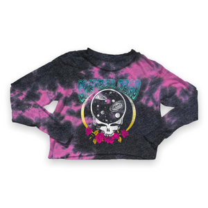 Rowdy Sprout Not Quite Crop l/s Tie Dye Tee ~ Grateful Dead