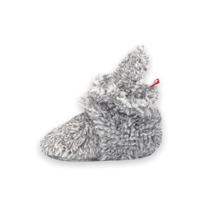 Zutano Furry Gripper Booties ~ Heather Grey