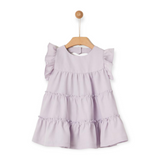 Yell-Oh! Baby Girl Flutter Sleeve Dress w/ Heart Cutout ~ Lavender