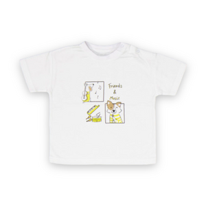 Mayoral Baby Boy Zip Hoodie, Tee & Sweatpants Set ~ Lemon/Grey