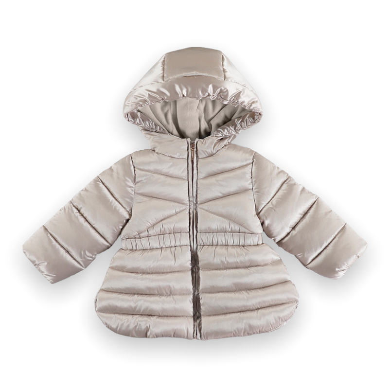 Mayoral Baby Girl Hooded Puffer Coat ~ Stone