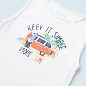 Mayoral Baby Boy Keep It Simple Tank ~ White