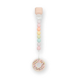 Loulou Lollipop Silicone Teether Gem Set ~ Pink Donut