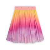 Billieblush 3D Butterfly Tee & Pleated Skirt Set ~ White/Gradient Multi