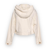 Hannah Banana Hooded Denim Jacket 7-12 ~ Off White