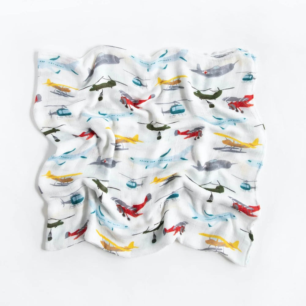 Little Unicorn Deluxe Muslin Swaddle ~ Air Show