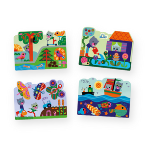 Djeco Hidden Garden Magic Coloring Paint with Water