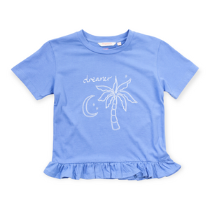 Munster Kids Stardust Tee & Moonstone Bike Shorts Set ~ Ultramarine/Dusk Leopard