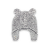 Zutano Furry Bear Hat ~ Heather Grey
