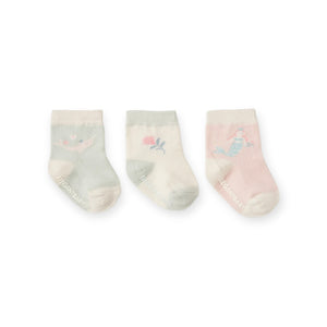 Elegant Baby Non Slip Socks 3pk ~ Sea Magic
