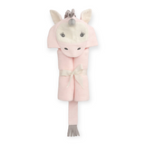 Elegant Baby Hooded Bath Wrap ~ Pink Unicorn