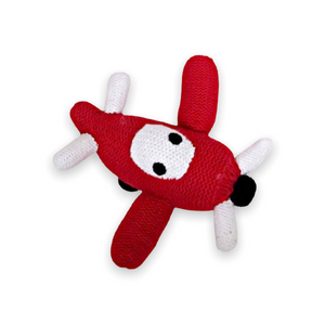 Estella Knit Baby Rattle ~ Airplane