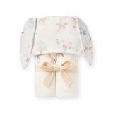 Elegant Baby Muslin Hooded Bath Wrap ~ Pony Meadow