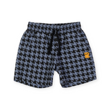 Rock Your Kid Houndstooth Shorts ~ Navy/Black
