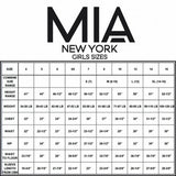 MIA New York Flutter Sleeve Top and Zipper Pants 2pc Set 7-12 ~ Black/Houndstooth