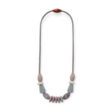 January Moon Signature Teething Necklace ~ Pewter