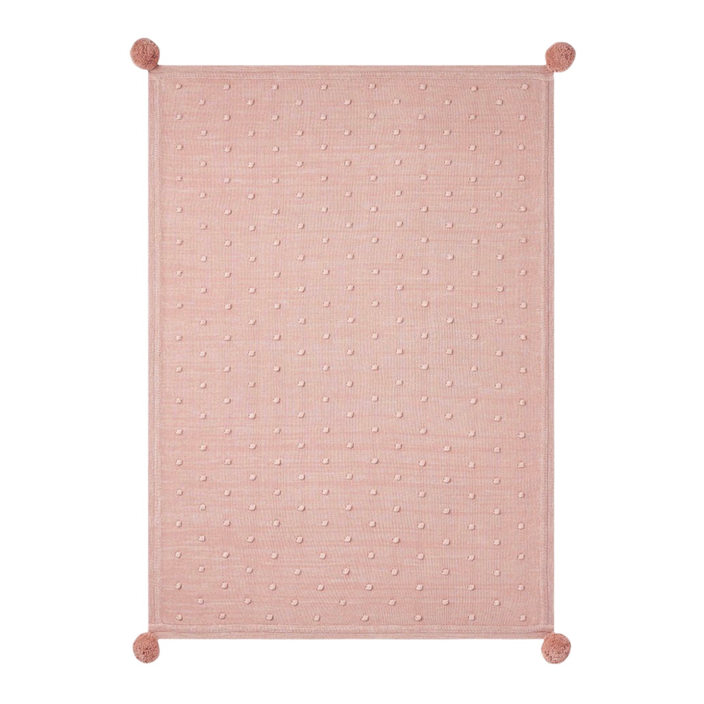 Elegant Baby Popcorn Knit Blanket ~ Pink