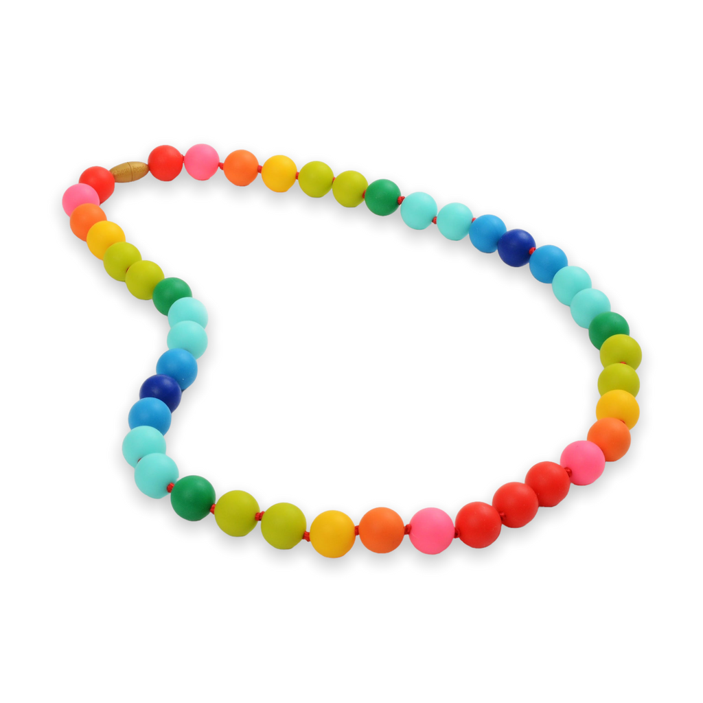 Chewbeads Christopher Teething Necklace ~ Rainbow