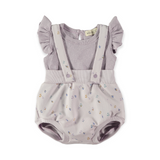 Babyclic Flutter Sleeve Top & Suspender Bloomers Set ~ Lavender