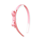 Lilies & Roses Thin Bow Headband ~ Light Pink