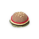 Estella Knit Baby Rattle ~ Hamburger