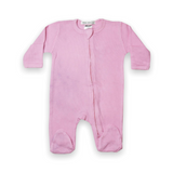 Baby Steps Thermal Zipper Footie ~ Pink