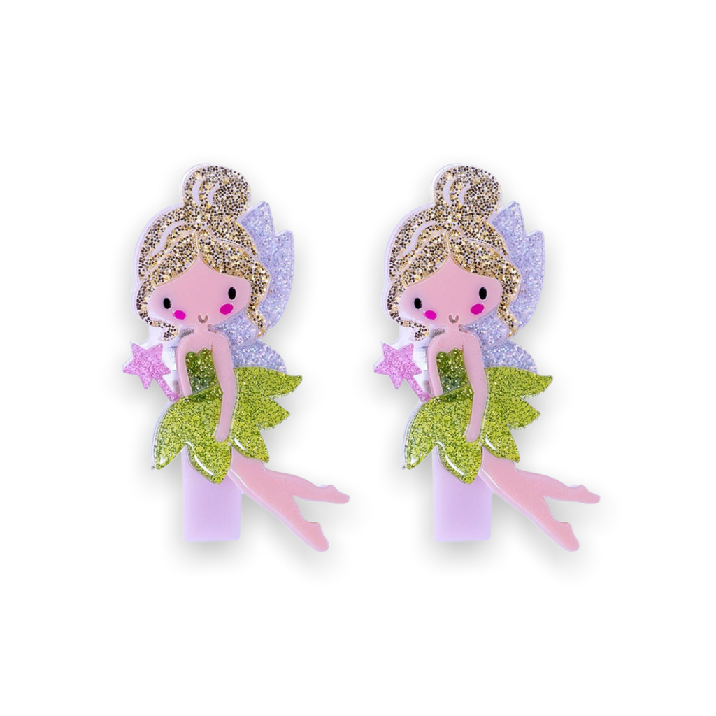 Lilies & Roses Fairy Clips ~ Gold Hair