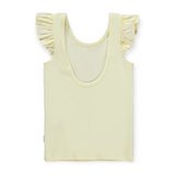 Molo Ranja Flutter Sleeve Ribbed Tank ~ Vanilla