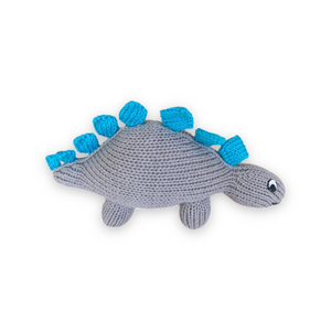 Estella Knit Baby Rattle ~ Stegosaurus